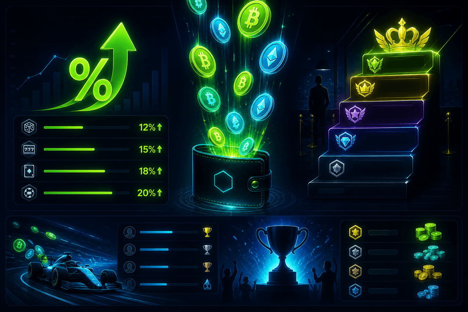 Thrill.com bonuses and rewards illustration